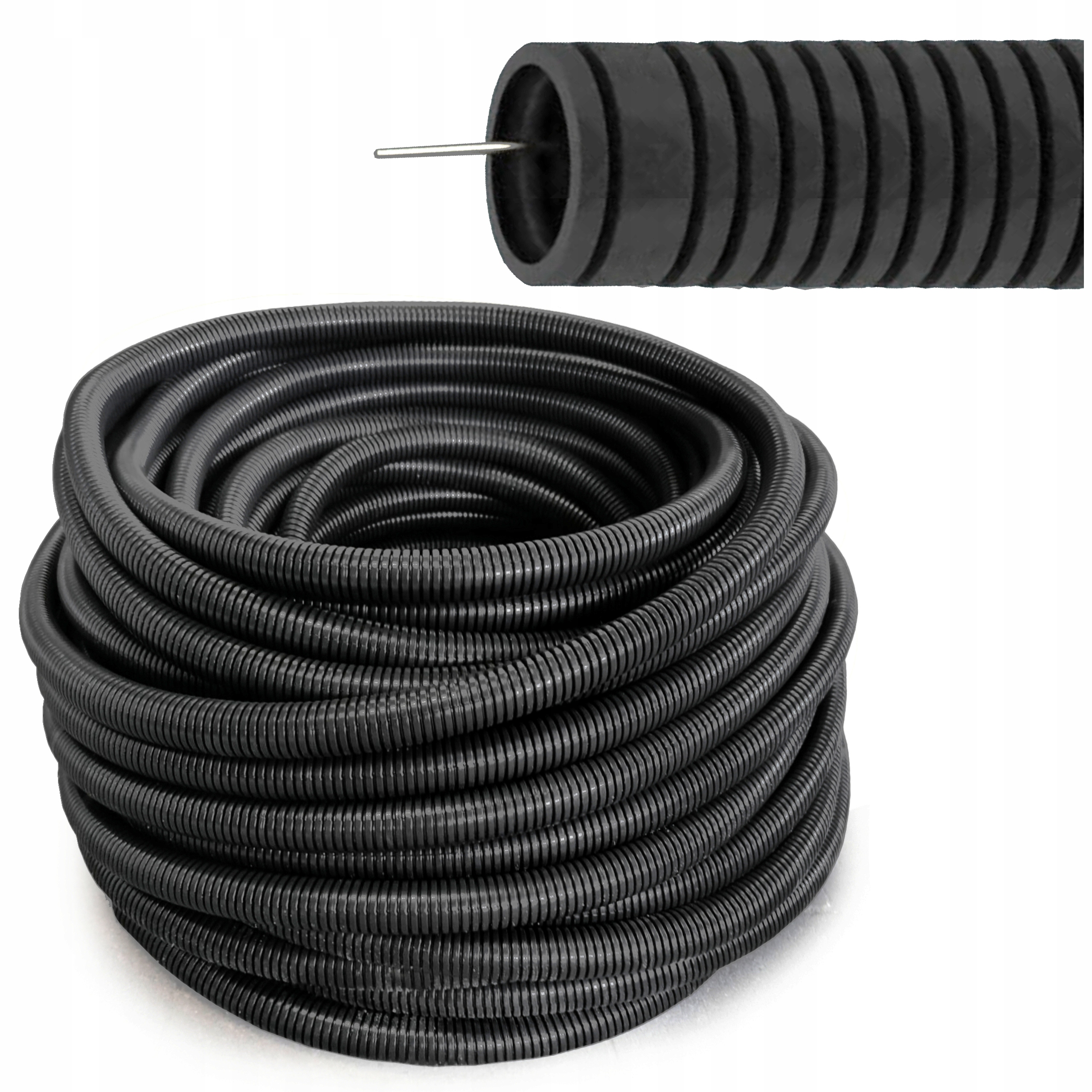 Husí Krk Pro Kabely vodičů Dálkovým Ovládáním chránič kabelů Pvc 32/26 320N puk 50m