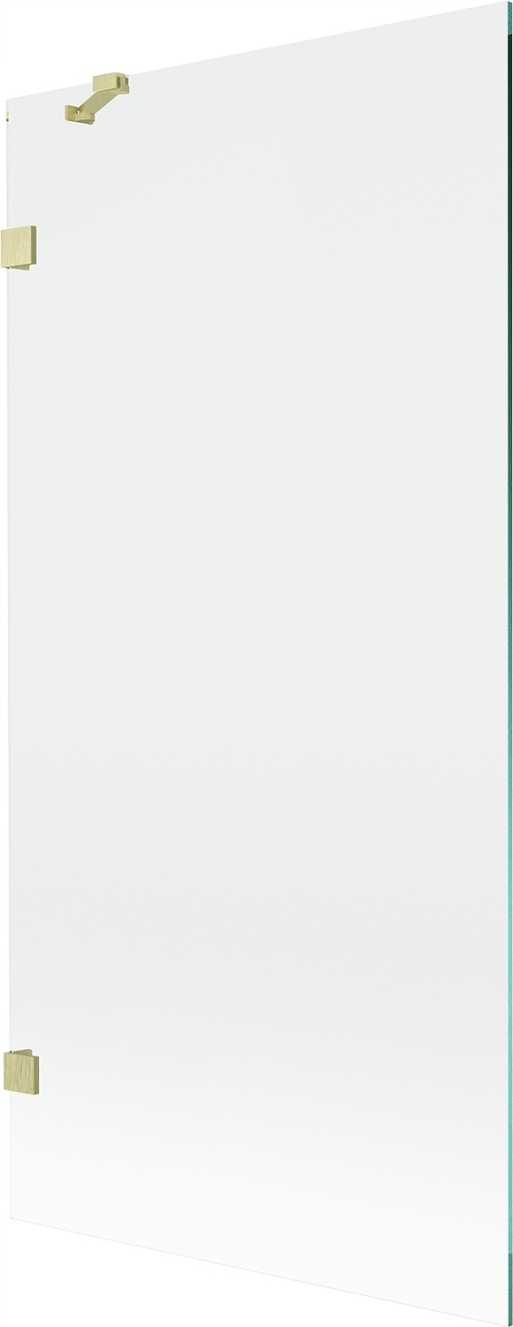 Mexen Lunar vanová zástěna 1-křídlová 90 x 150 cm, transparentní, zlatý kar
