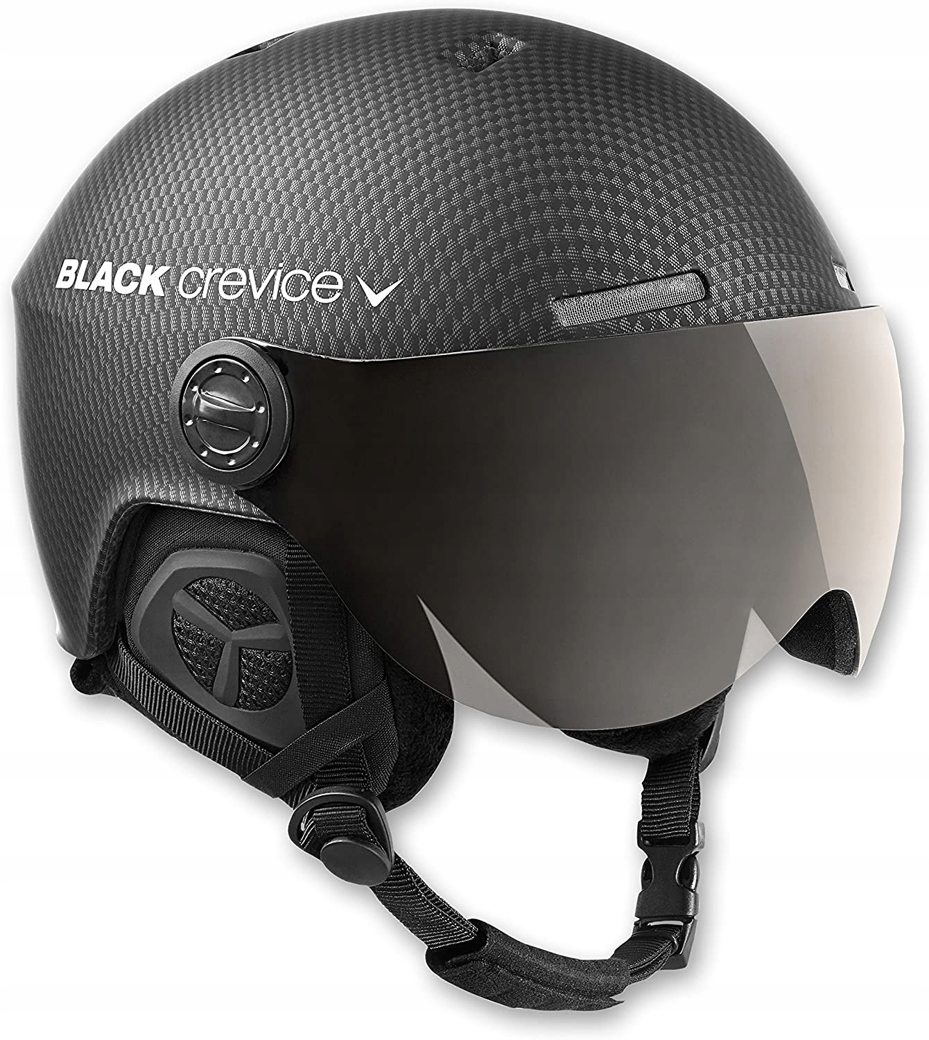 KA126 Kask snowboardowy narciarski Black Crevice M/L 58-61 cm czarny