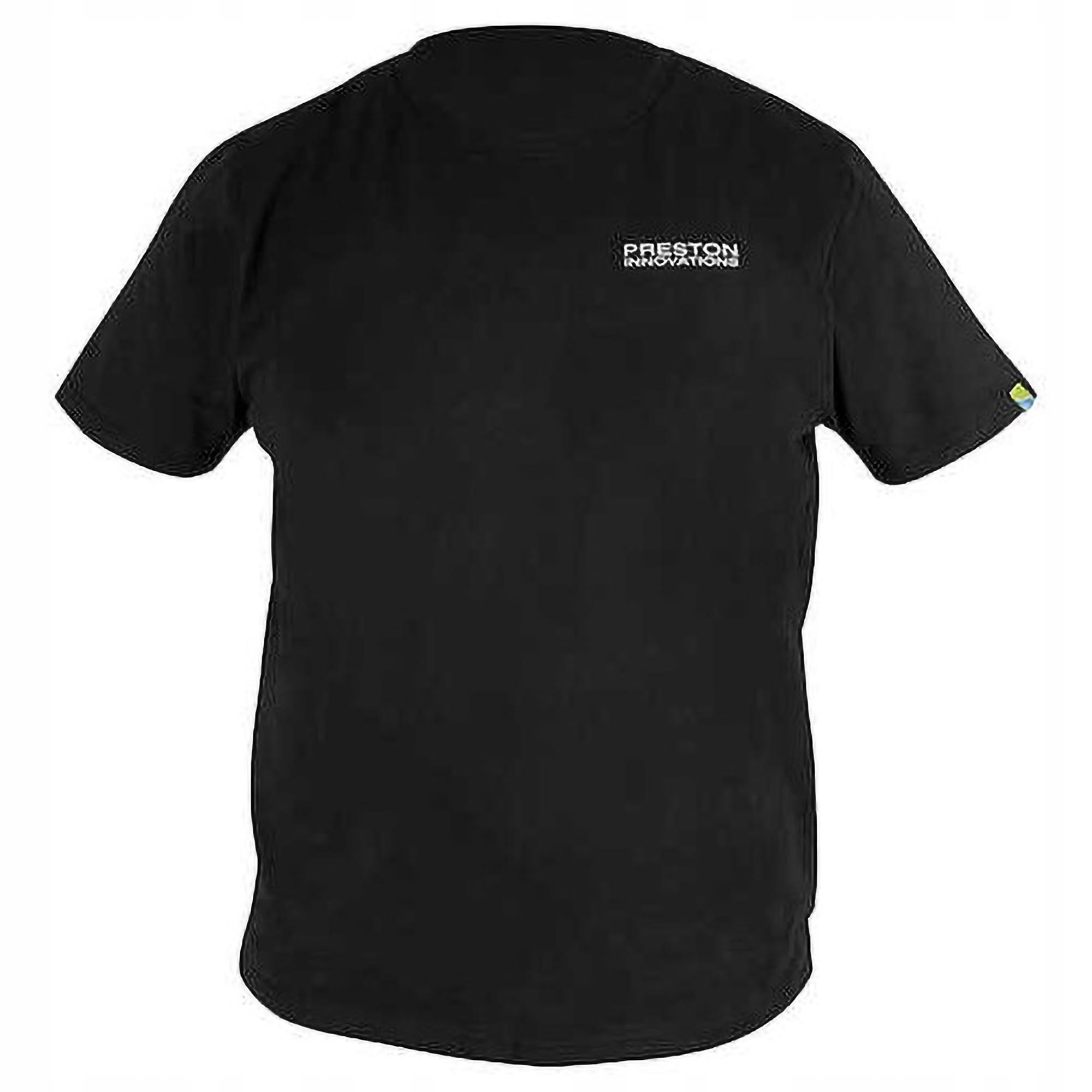 Rybářské tričko Preston Black T-Shirt vel. M
