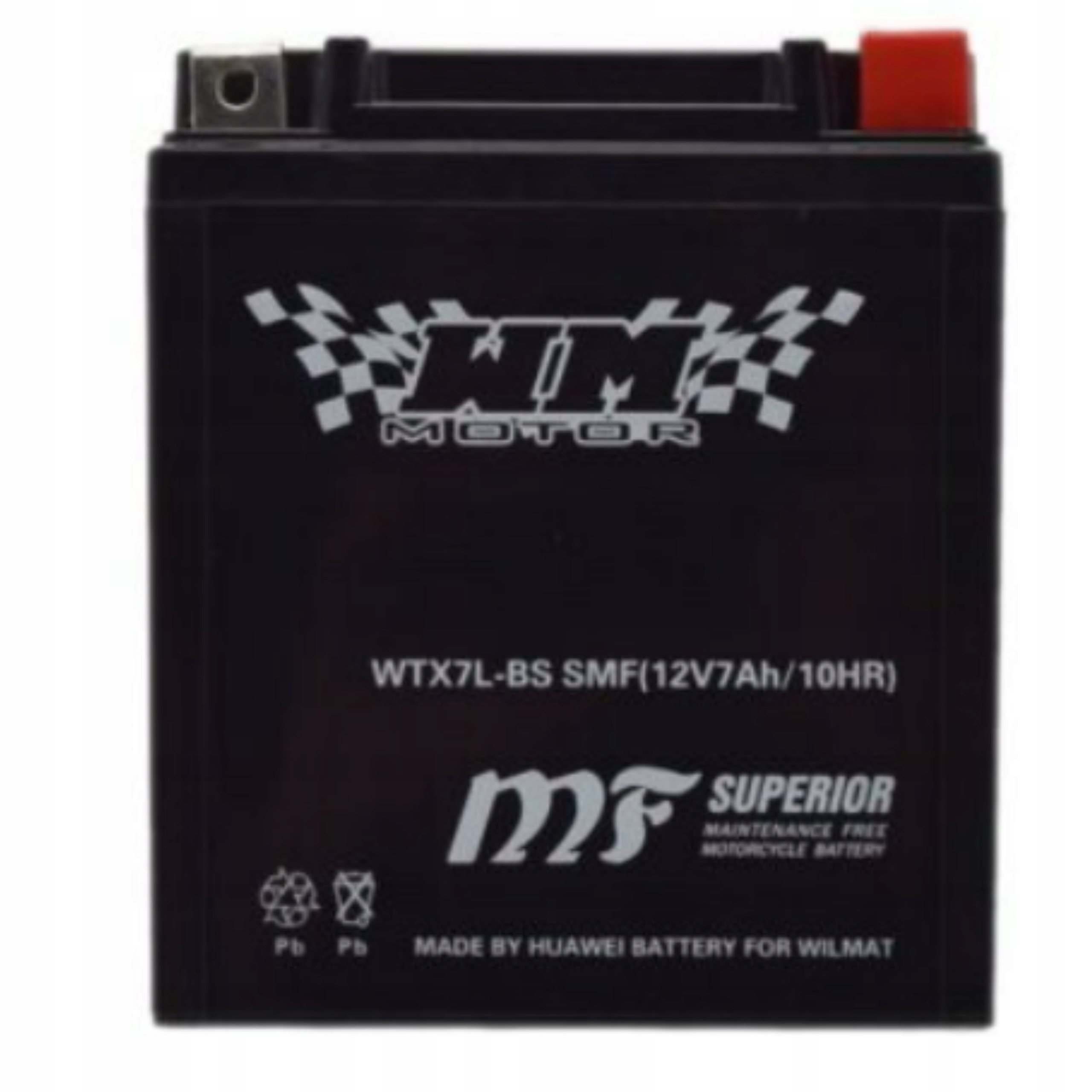 Akumulator WTX7L-BS YTX7L-BS 12 Volt Smf Kwasowy Skuter Motocykl