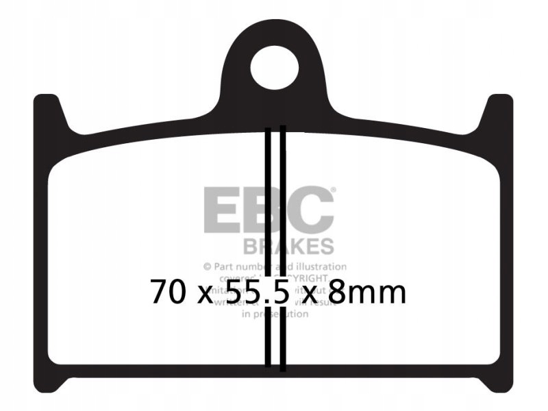 Brzdové doštičky Ebc EPFA145HH Extreme Pro (súprava na 1 kotúč)