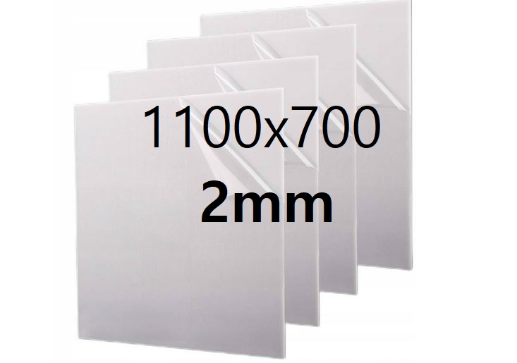 Plexi Plexa deska na míru mléčná opálová 110 cm x 70 cm x 2 mm