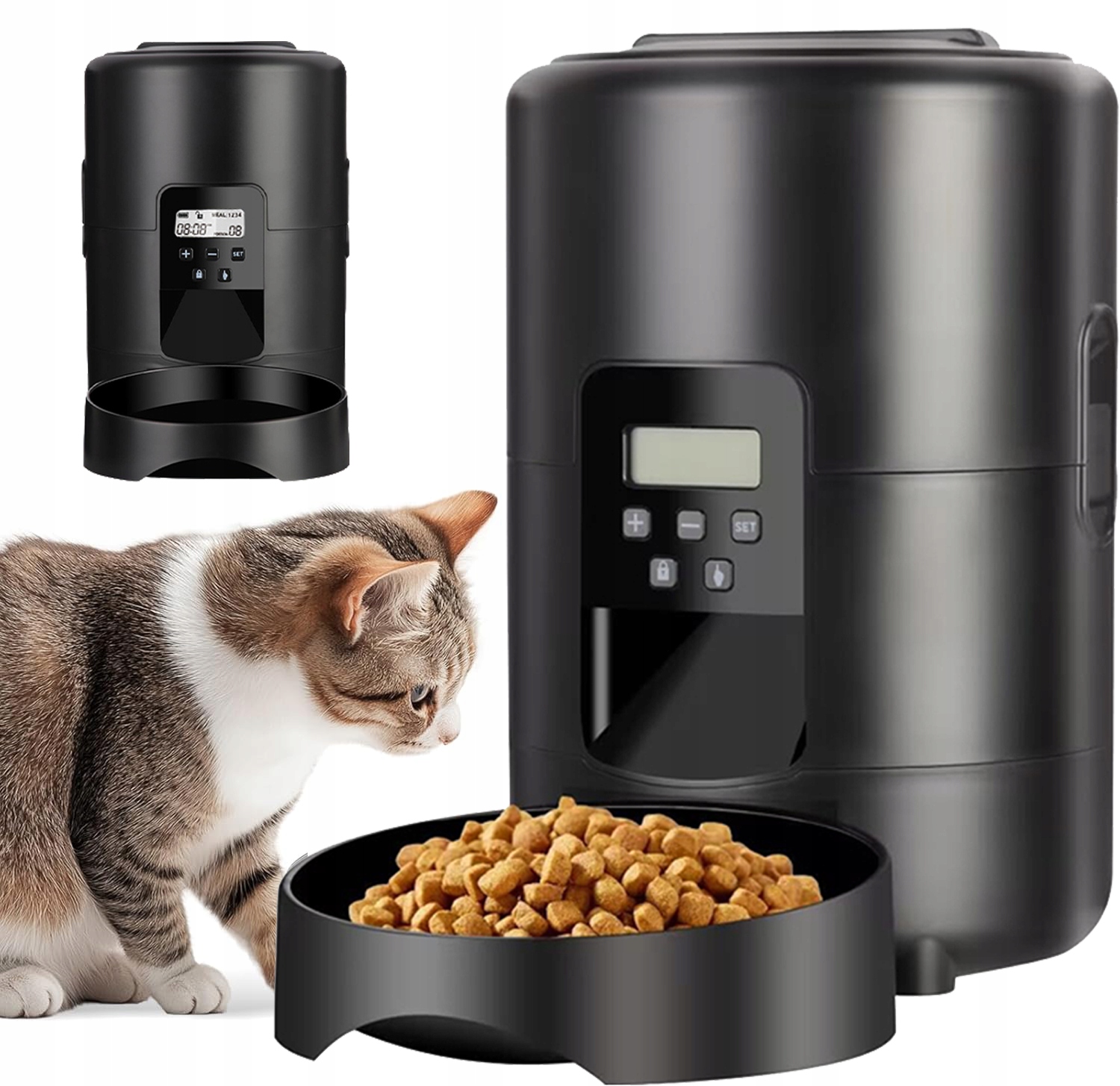 Levně Automat Dávkovač Krmiva Pro Psa Kočku 2 L 12 Hodin Časovač Krmítko Pro Zvířata