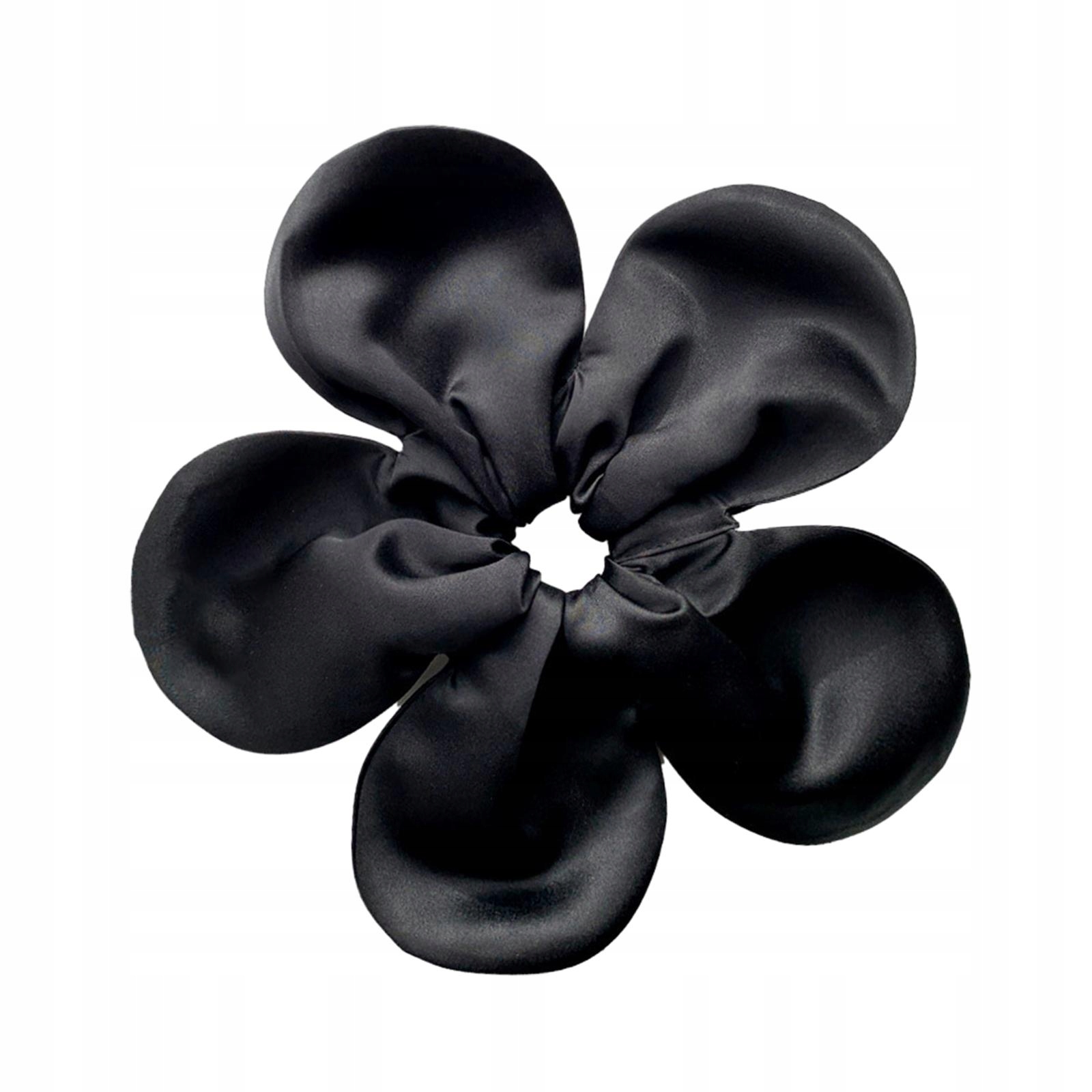 Módna čelenka s kvetinovými stuhami do vlasov Kvetinovými stuhami do vlasov čierna