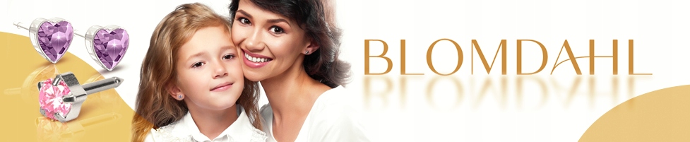 BLOMDAHL KOLCZYKI STAŁE DAISY LIGHT/FANTAS +GRATIS Materiał plastik