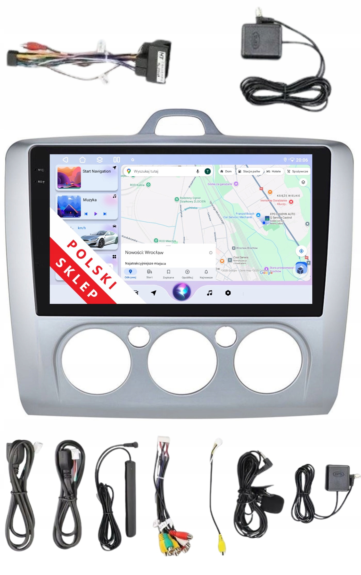 Rádio 2DIN Navigace Android Ford Focus MK2 2 II 6/128 Gb Dsp Carplay Lte