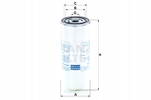 MANN-FILTER FILTR OLEJU AGRO