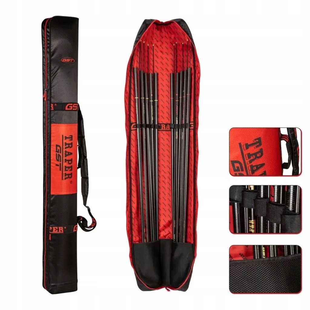 Pokrowiec Gst Red Na Topy/Baty Traper 170cm