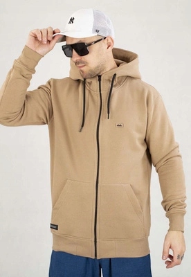 Mikina Elade Zip S Kapucí Patch béžová