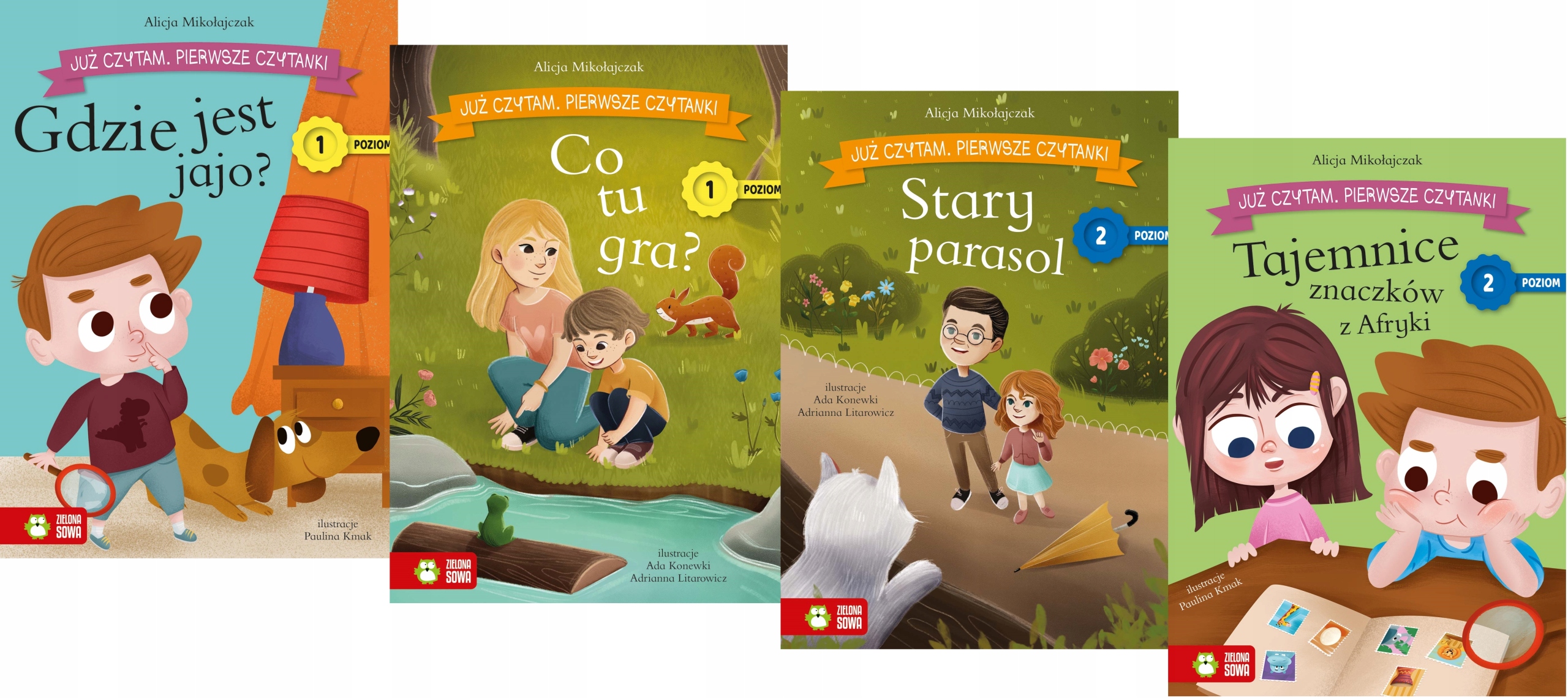 Już czytam. Pierwsze czytanki Pakiet 4 tomy