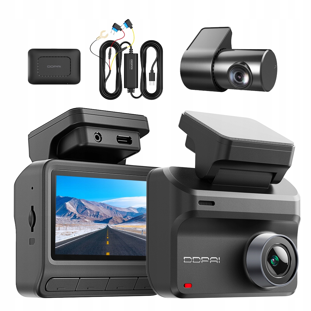 Automobilová Kamera Ddpai Z50 Pro Videorekordér 4K Zadní Hardwire Kit