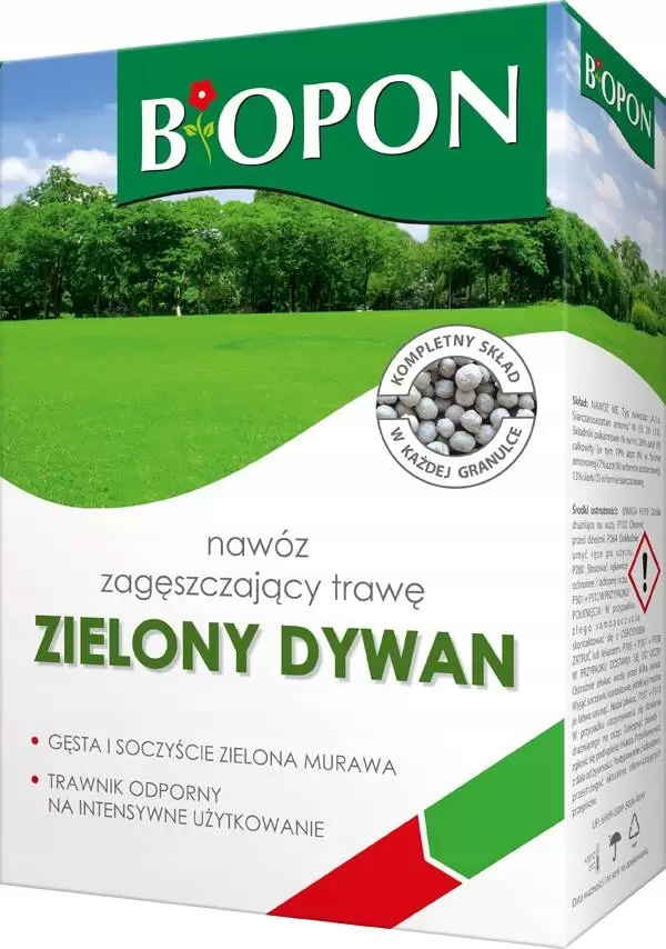 

Biopon Zielony dywan nawóz zagęszczający trawę