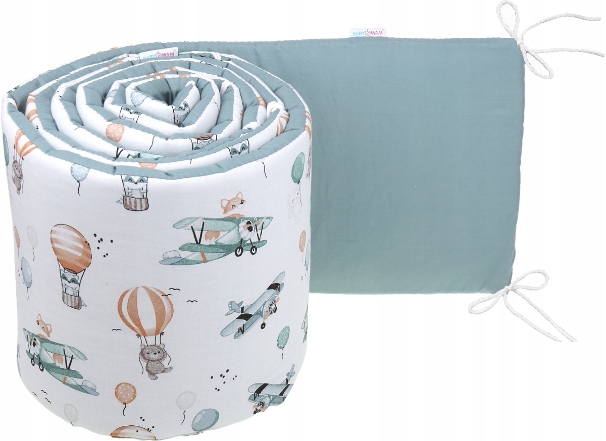 

Babymam Dwustronny Ochraniacz 180x30 Do Łóżeczka