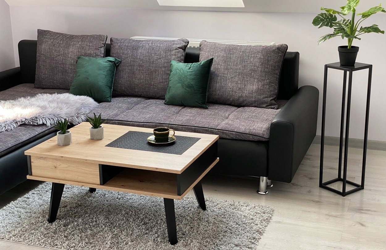 STOLIK KAWOWY RUMBA III Z SZUFLADĄ DĄB ARTISAN Typ stolik kawowy