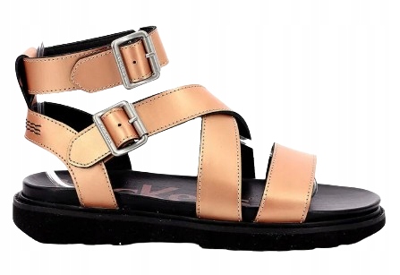 Kickers Dámské Kožené Sandály Béžové S Mašličkou 41 T7A