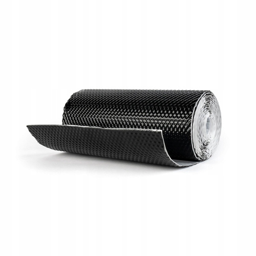 Komínová Páska 3D hliníková rýhovaná Ral 9005 Černá 5 m