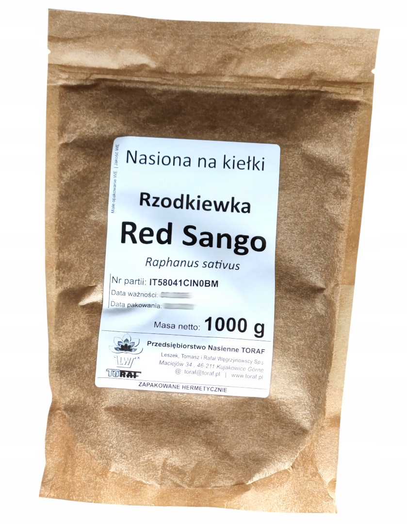 Semena na klíčky ředkvička 1kg 1000g Toraf