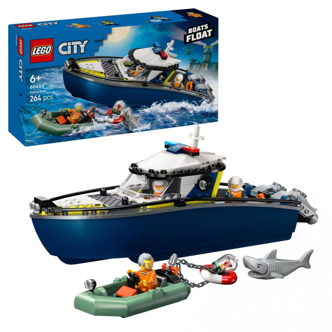 Lego(r) City 60456 Pronásledování policejní lodí