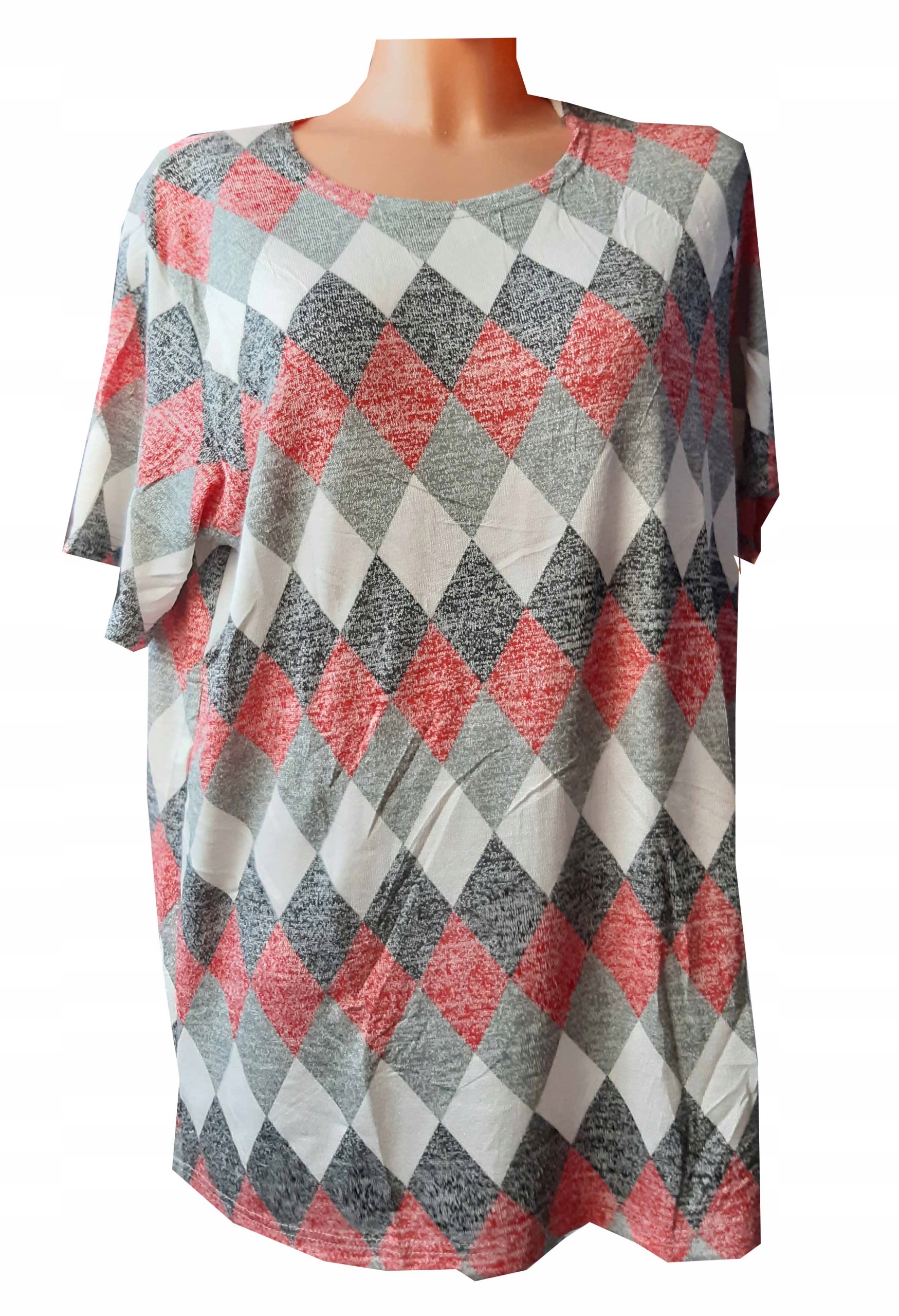 

Lekka Bluzka Kobieca Dzianinowa Zwiewna 6XL