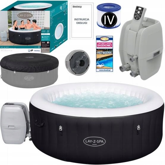 Jacuzzi Lay-z-spa Miami Airjet 2-4 Osobná Hydromasáž 180 x 66 cm Bestway