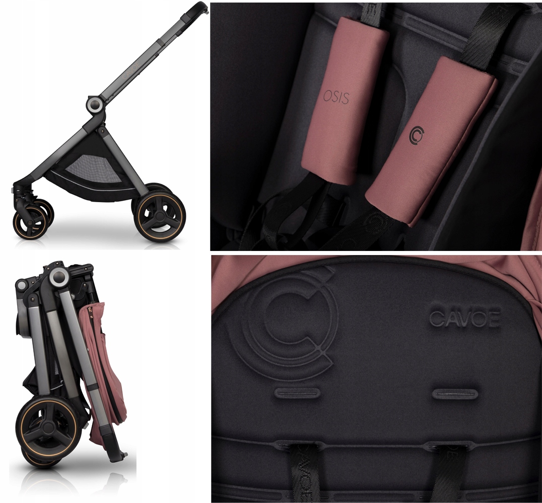 WÓZEK SPACEROWY CAVOE OSIS TYŁ/PRZÓD |DESSERT ROSE Kod producenta CAVOE OSIS