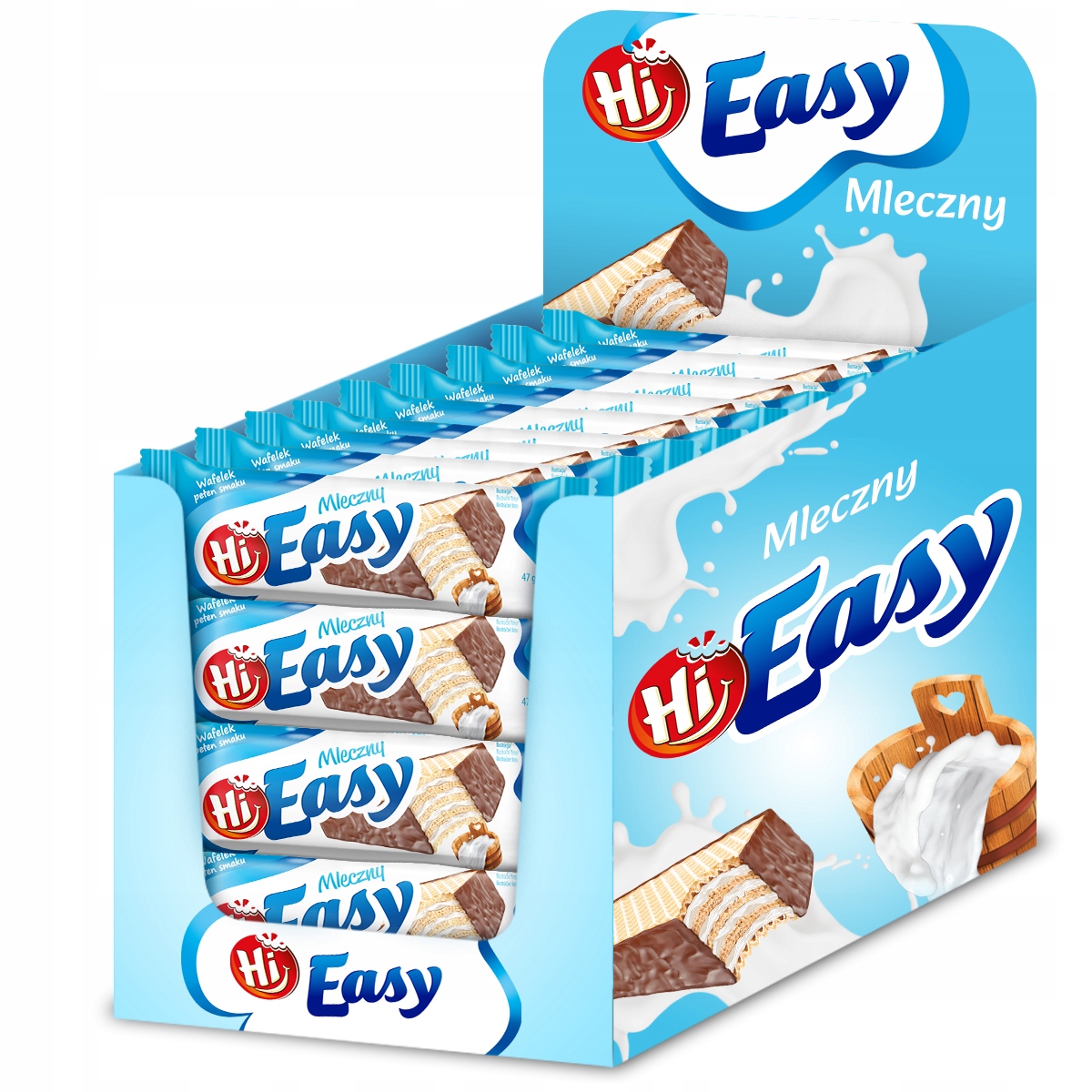 Levně 2x Hi Easy Mléčné oplatky 36 x 47 g