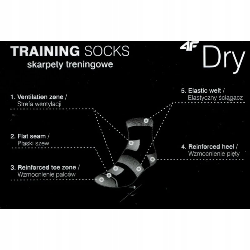 4F SKARPETKI MĘSKIE SKARPETY 5 PAR 5PAK R. 43-46 ZESTAW KOMPLET Model 4F Socks