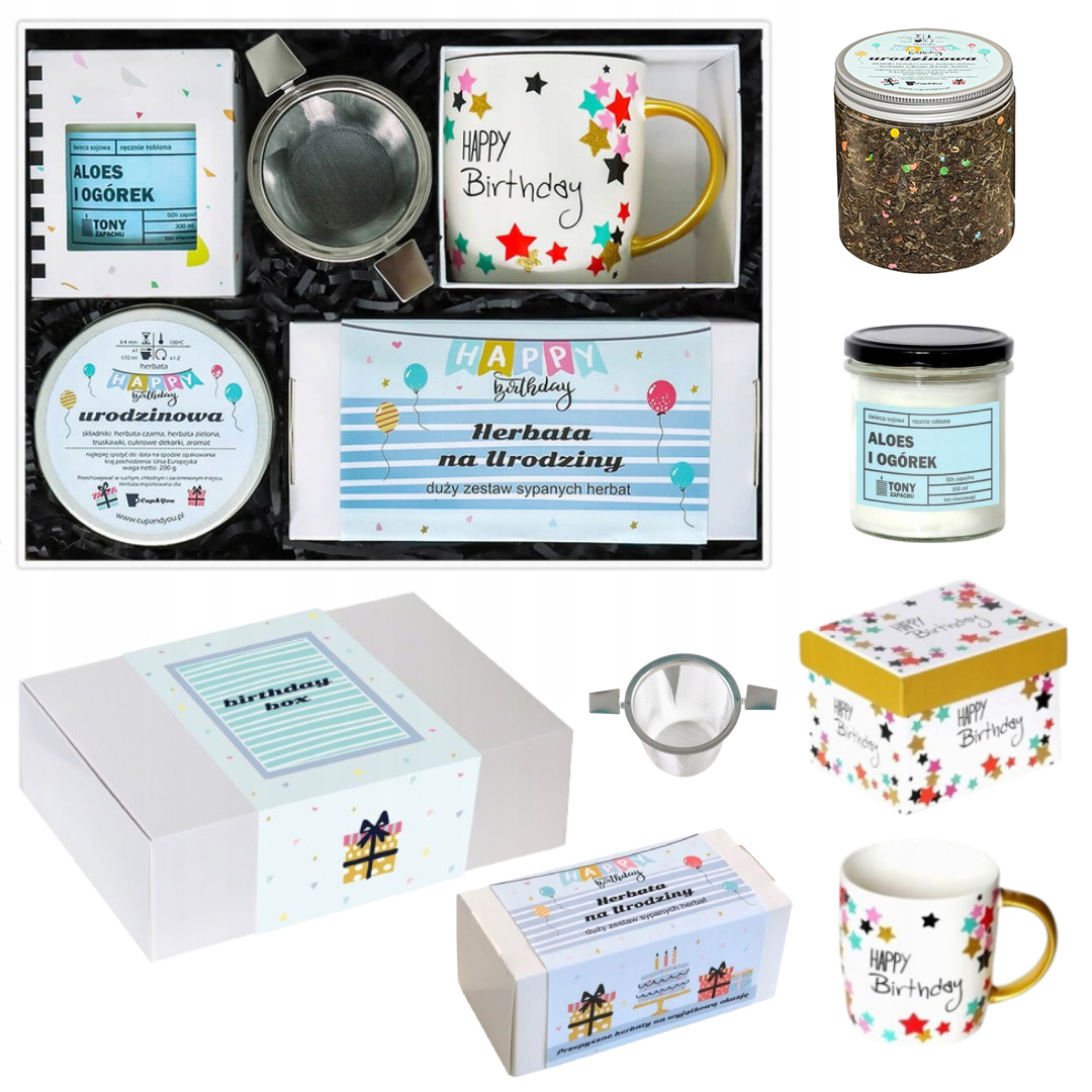 Gotowy Box Prezentowy Na 30 40 50 60 Urodziny Dla Kobiety Faceta