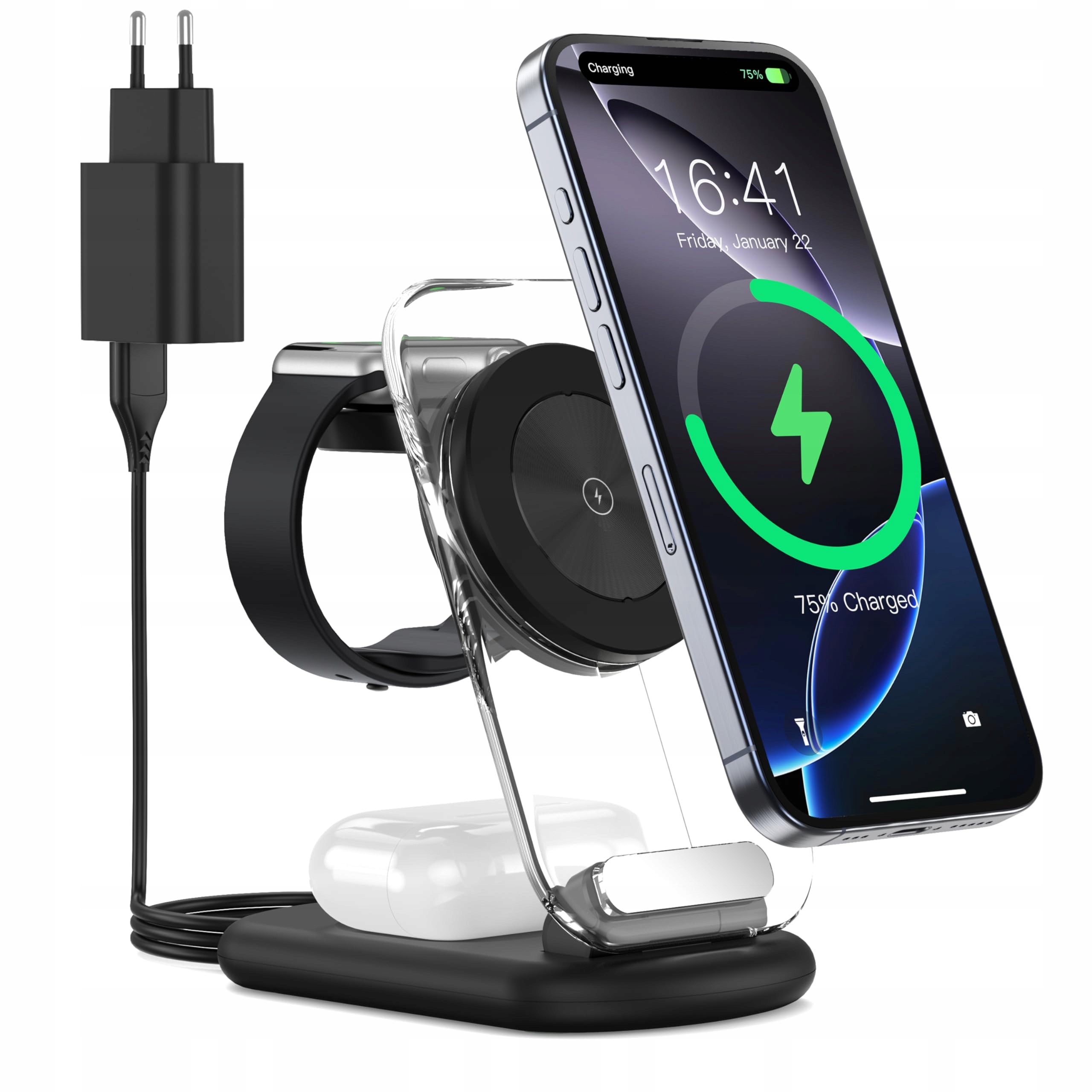 APPLE MagSafe 3w1 Ładowarka Bezprzewodowa iPhone Watch AirPods