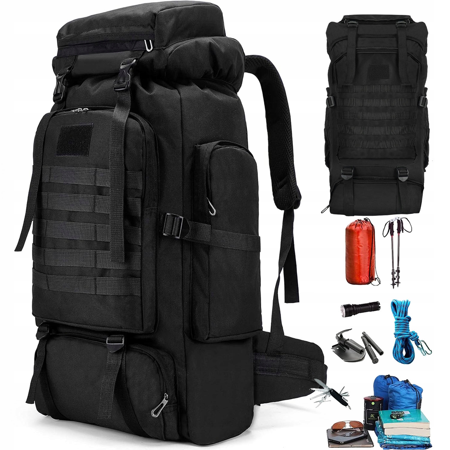 Batoh Pro Mládež Na Notebook Velký Voděodolný Vícekomorový 75 L