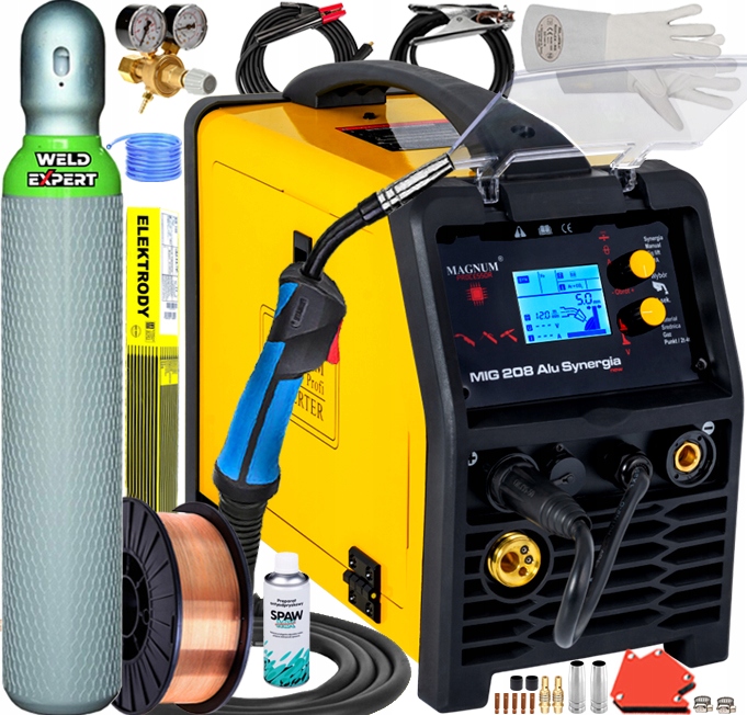 СВАРОЧНЫЙ АППАРАТ MAGNUM MIG 208 ALU SYNERGIA 200A TIG MMA