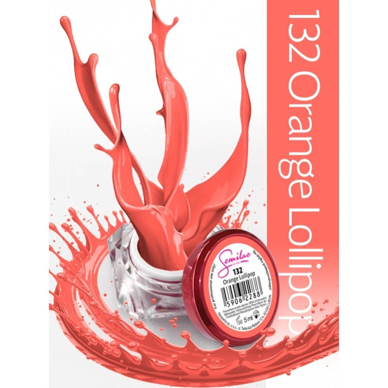 SEMILAC UV GEL 132 ORANGE LOLLIPOP 5ML