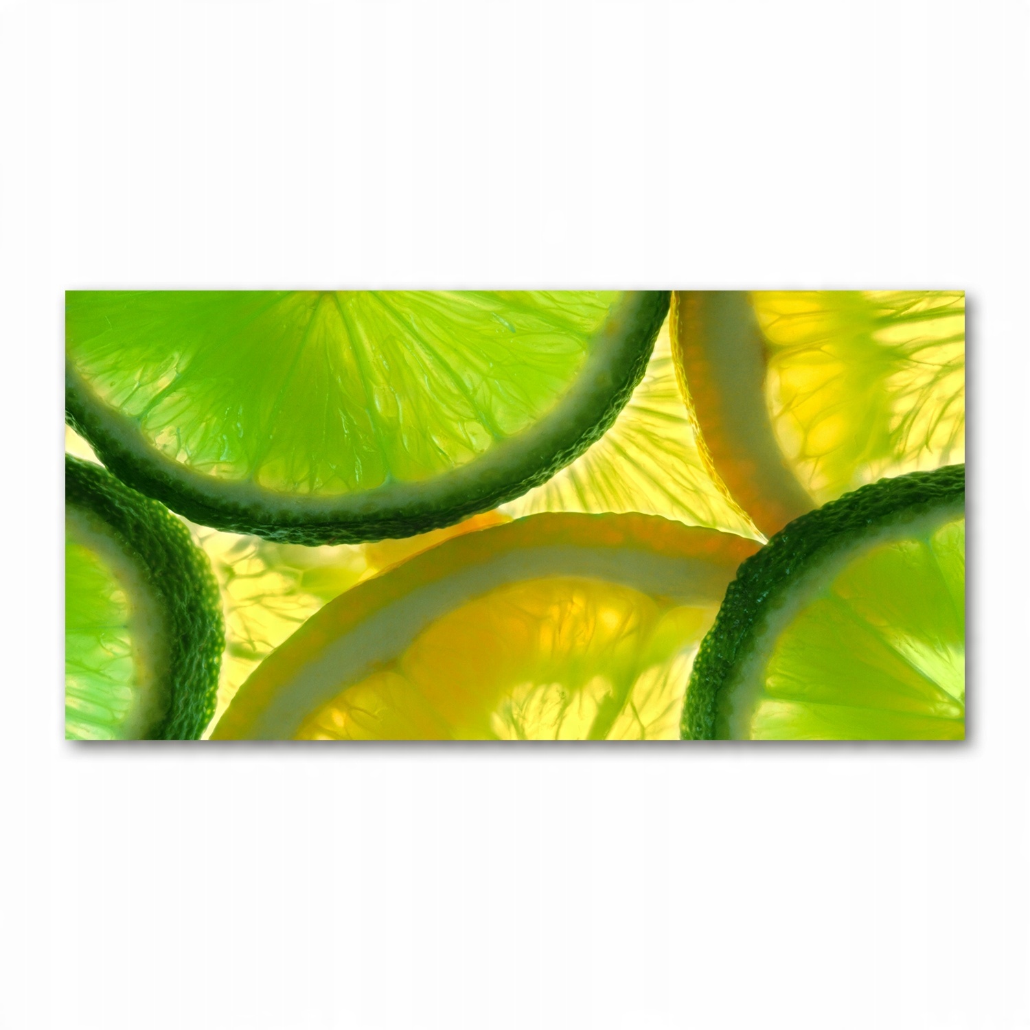 

Foto obraz szkło akryl Limonka i cytryna 120X60 cm