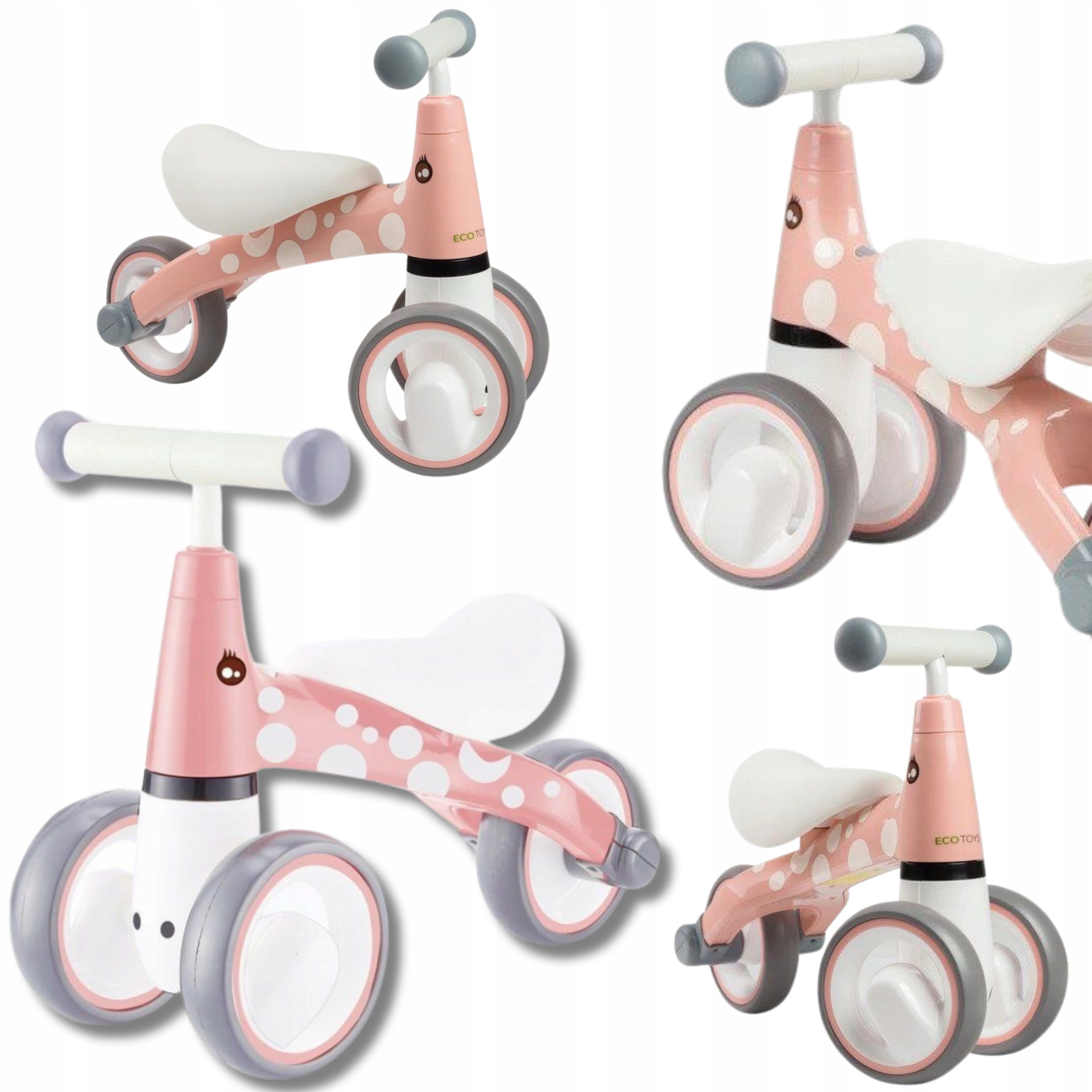 Rowerek Biegowy Trójkołowy Bezpieczny Jeździk Dla Dzieci Mini Lekki