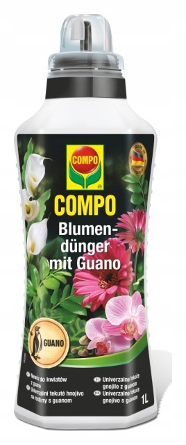 

Nawóz do kwiatów z guano 1 L Compo