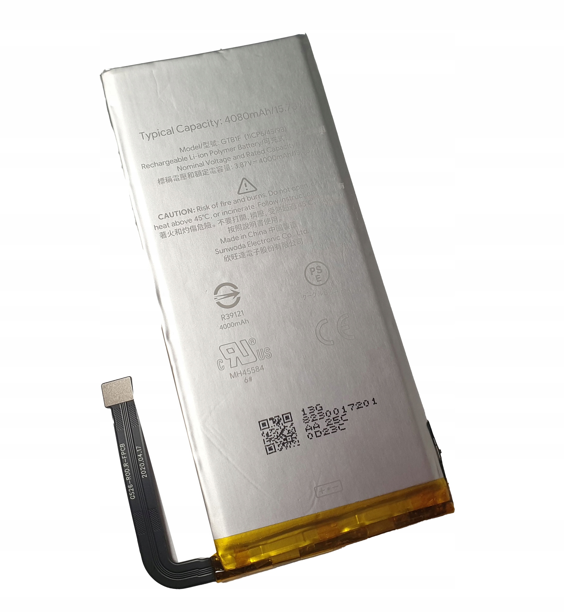 Oryginalna bateria GTB1F 4080mAh Google Pixel 5 G823-00172-01