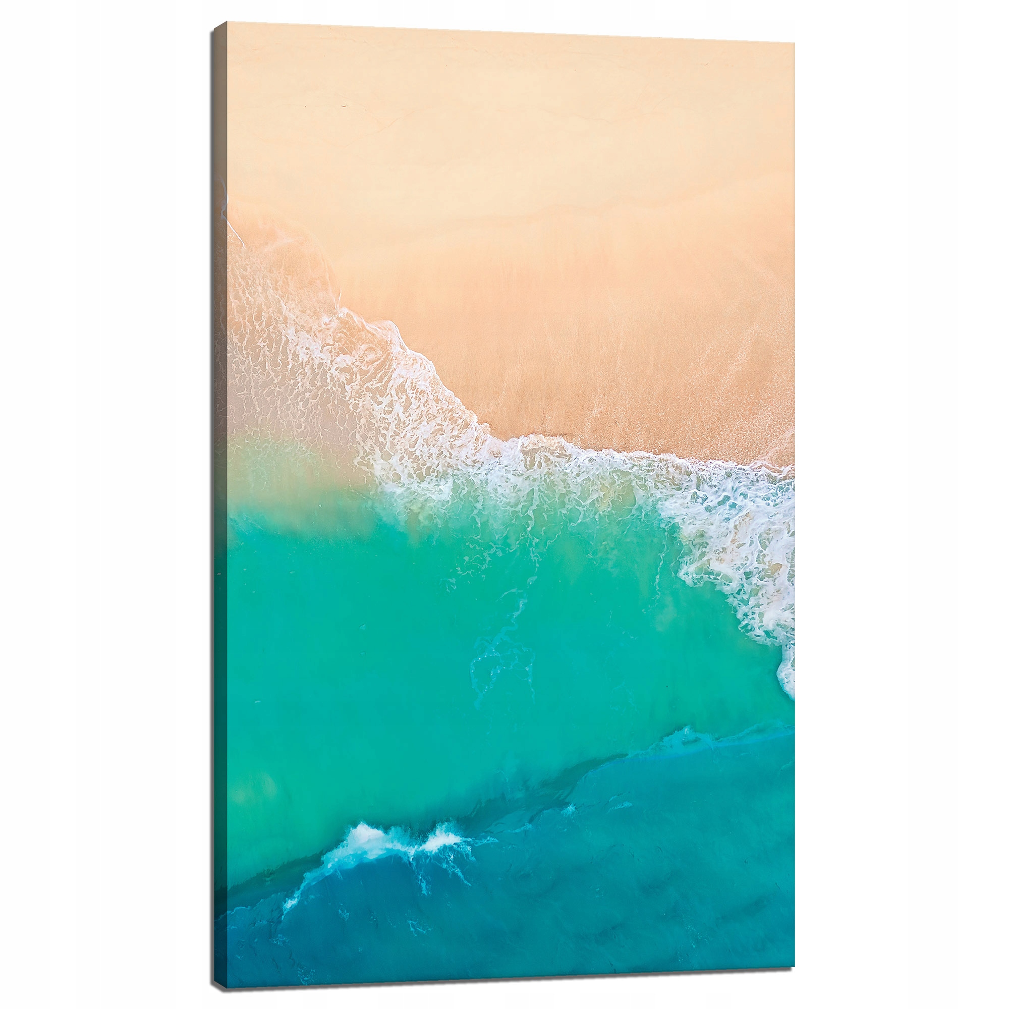 Obraz na plátně Vlny Voda Břeh Písek 60x100 cm Ideální jako dárek