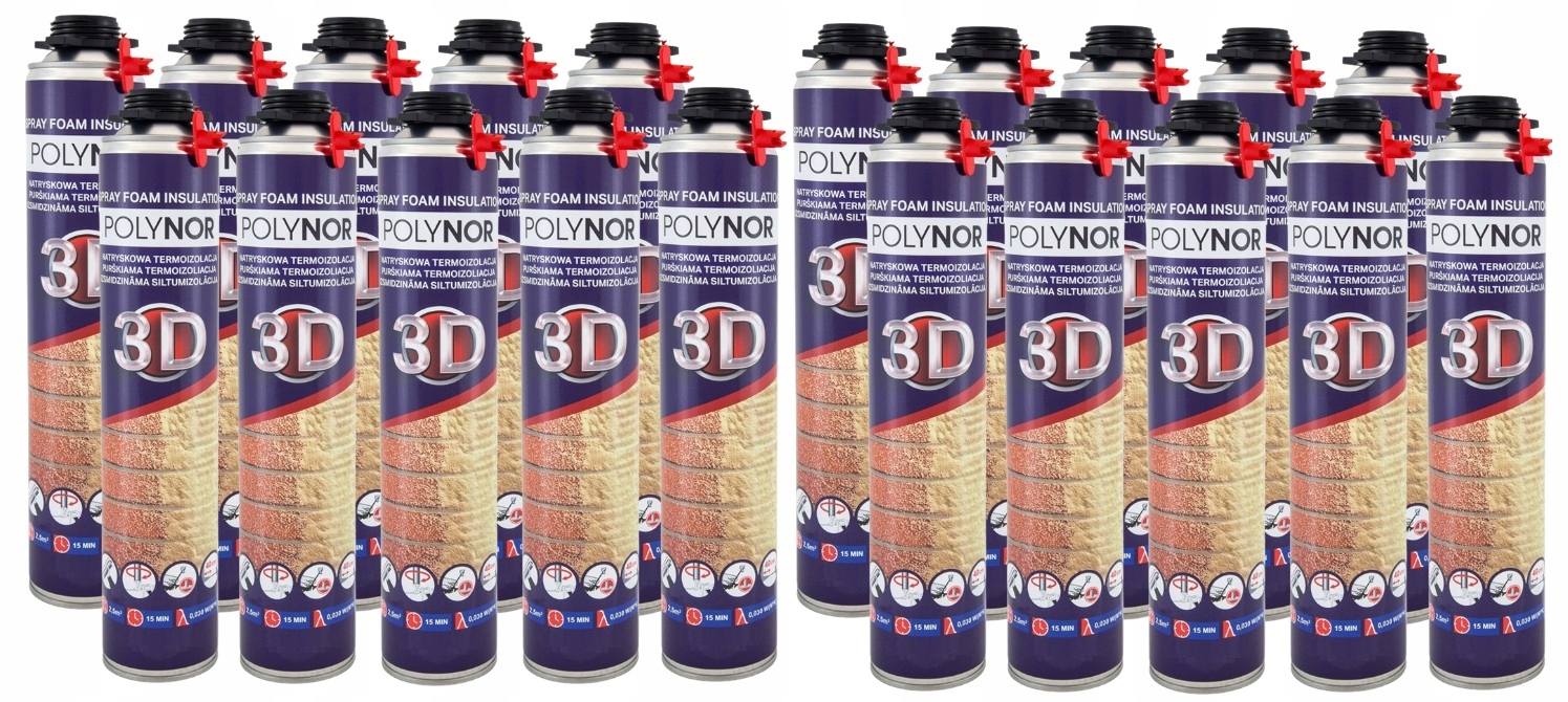 Polynor 3D izolácia pena striekaná pur pena Zateplenie Podkrovia Garáž