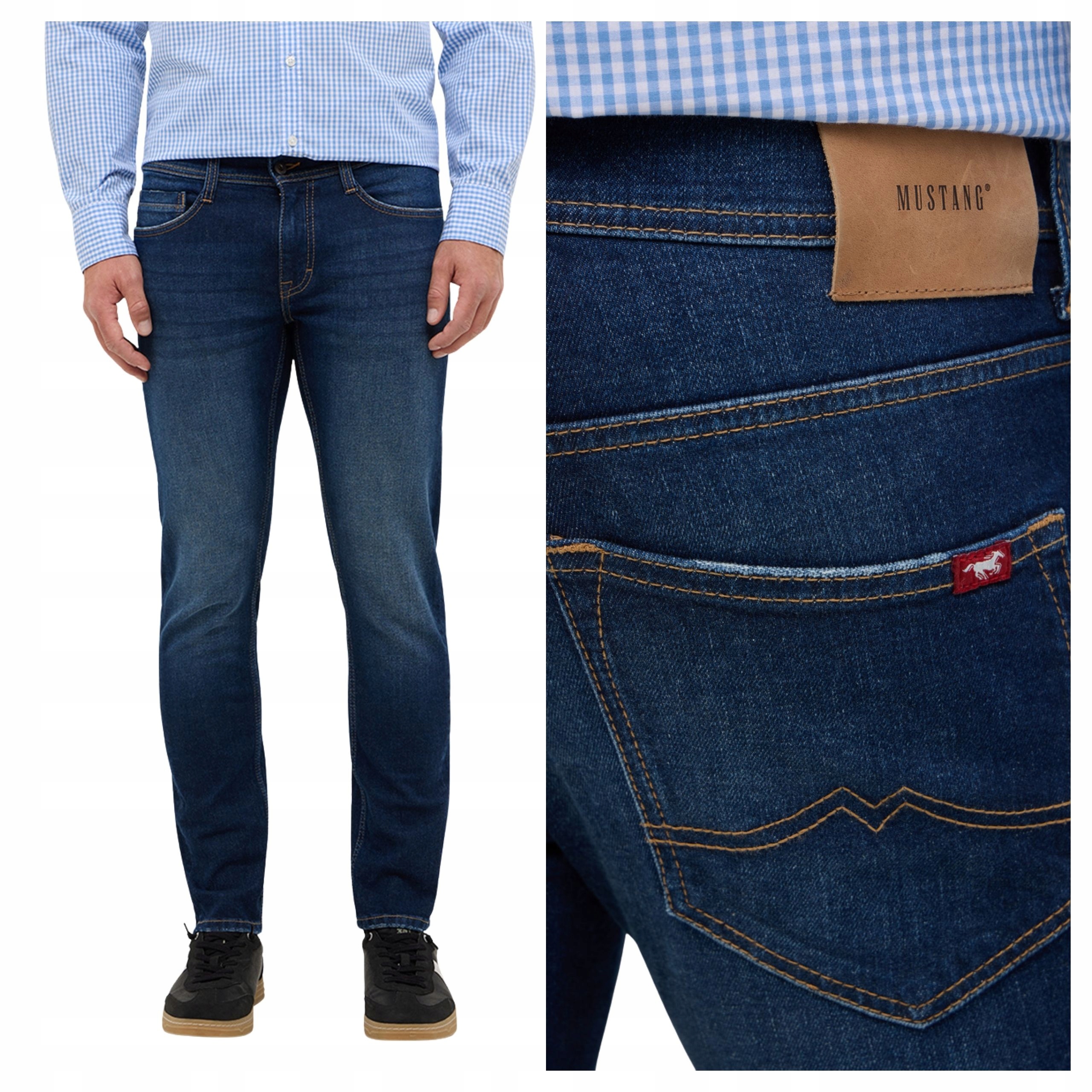 Pánské džíny Mustang Oregon Slim Modré Denim Přiléhavé W35 L30