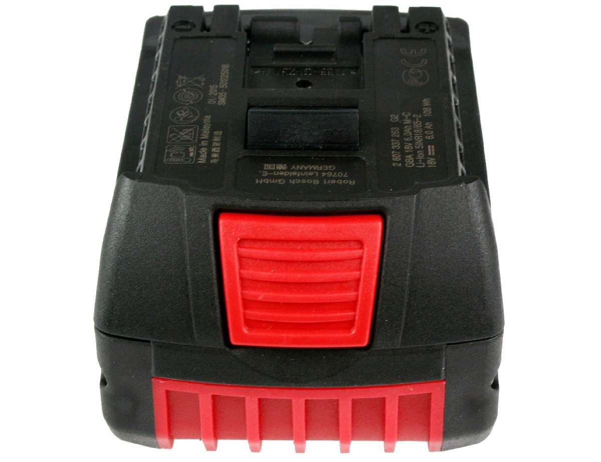 AKUMULATOR 18V 6,0Ah GBA BOSCH Pojemność akumulatora 6 Ah