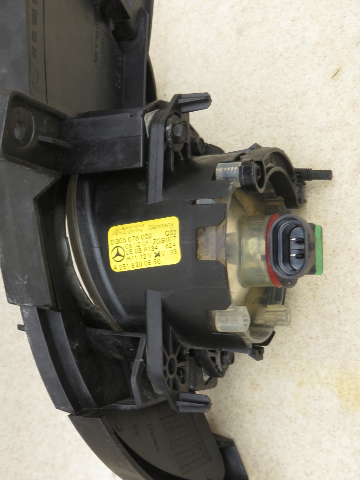 2004-2009r MERCEDES A W169 HALOGEN PRAWY + KRATKA Źródło światła Tradycyjne / halogenowe