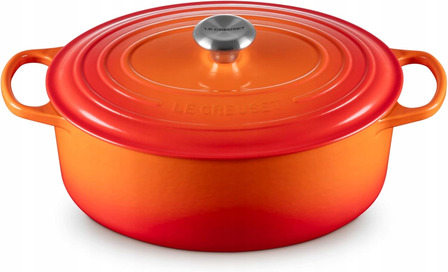 Le Creuset Hrniec smaltovaný liatinový Oval Dutch Oven 6,75L Flame