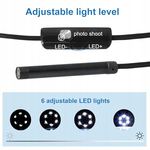ENDOSKOPKAMERA 5M Kamera Inspekcyjna Typ C Wodoodporna IP67 LED — miniatura 7