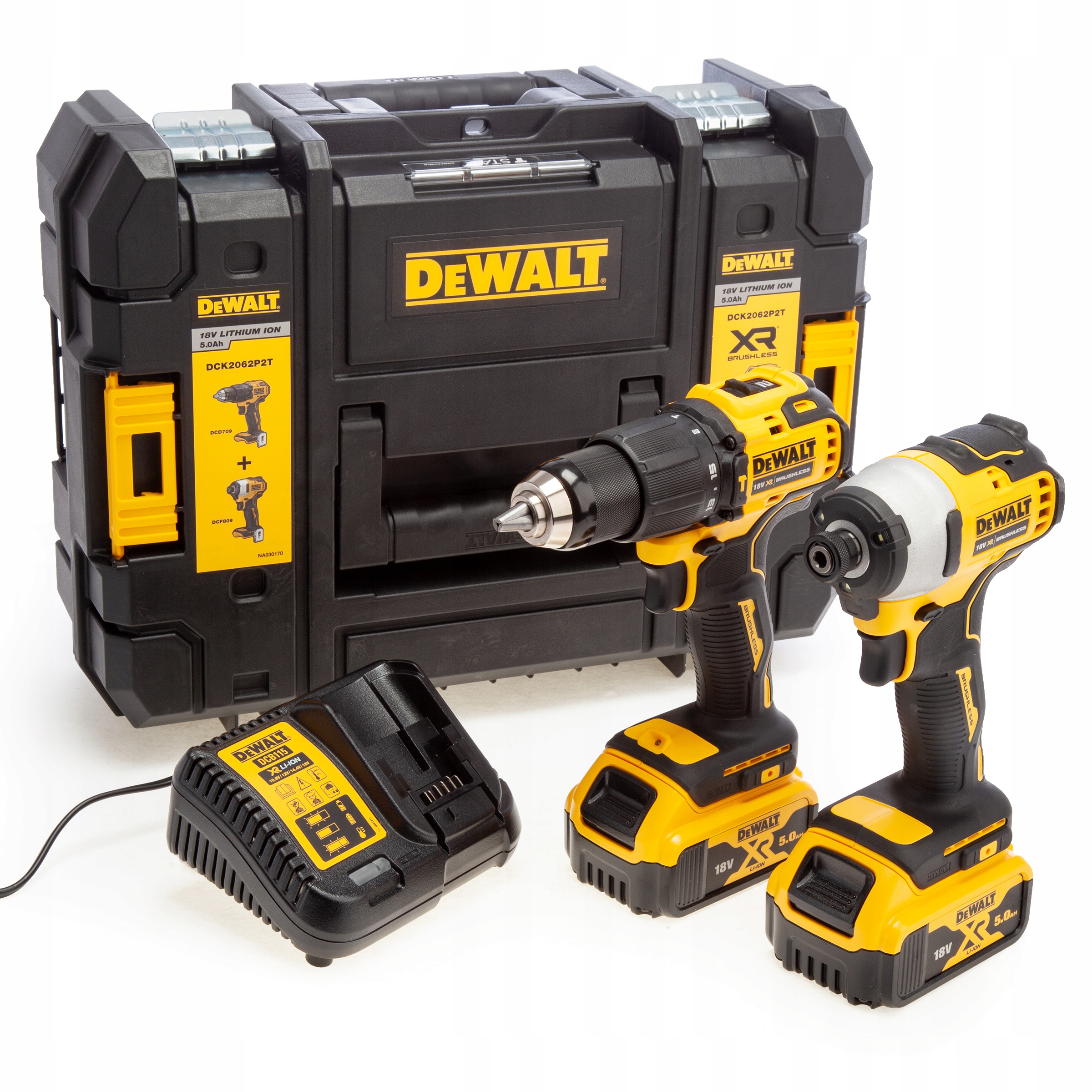 Dewalt Zestaw Narzędzi Combo DCK2062P2T DCD709 DCF809 2x5Ah 18V Xr