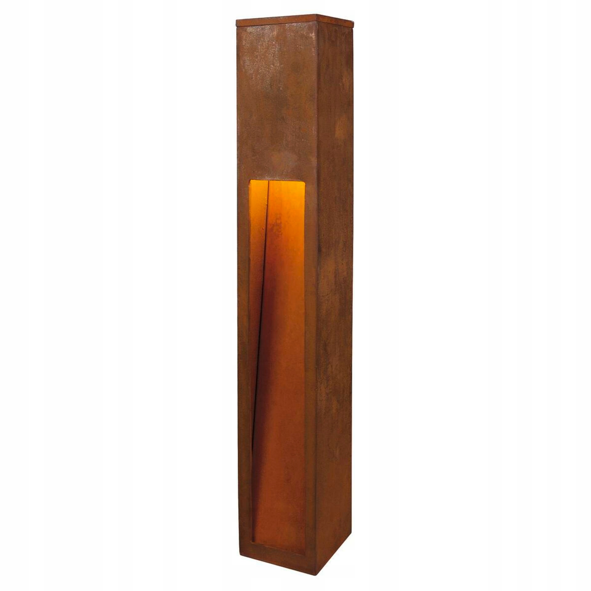 Slv Big White Rusty Slot 80, vonkajšia stojacia lampa, Tc-dse, IP44, hrdzavé ž