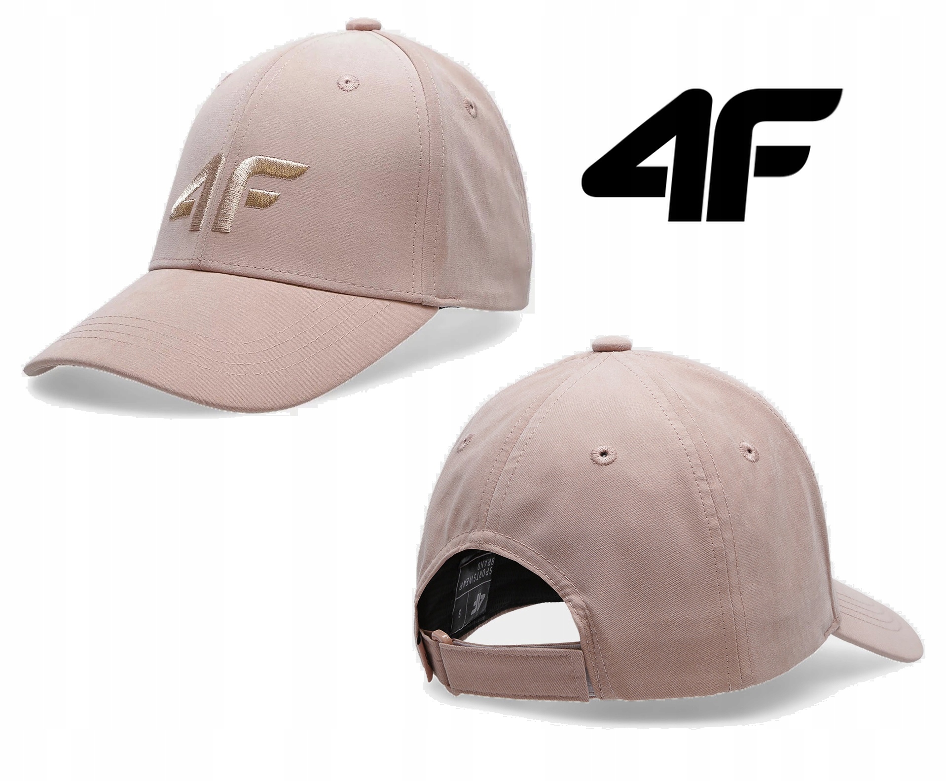 

4F Czapka z daszkiem bejsbolówka L21 CAD001 M róż