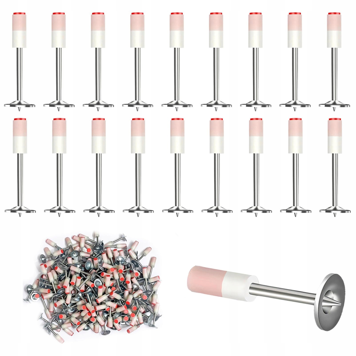 Hřebíky do betonu, kovu a dřeva pro ruční hřebíkovačku 400 ks