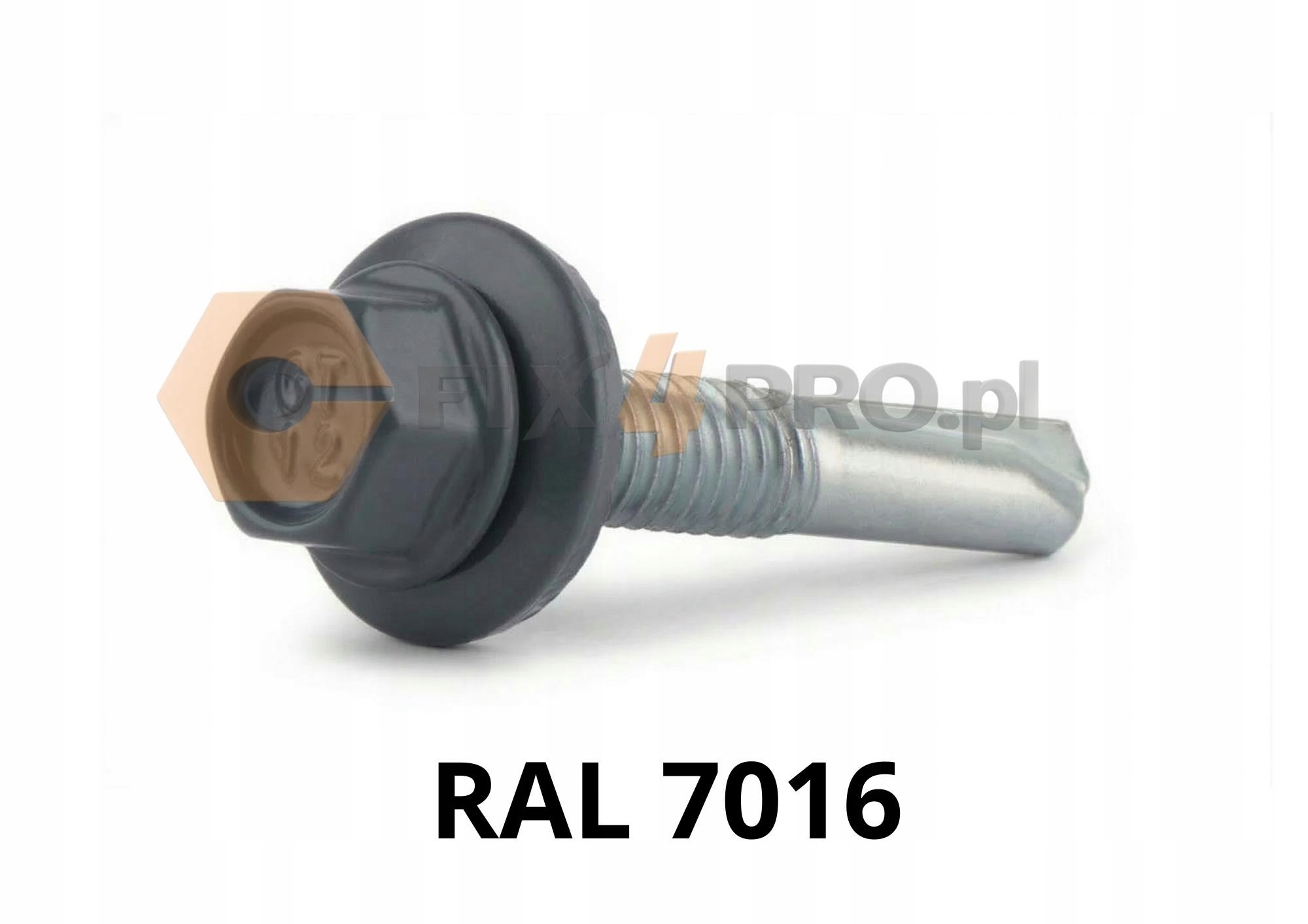 Wkręty samowiercące do metalu Etanco GT12 Z14 5,5x35mm Ral 7016 Antracyt