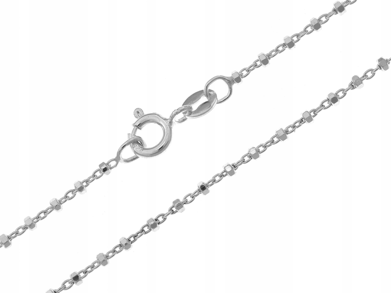 Stříbrný náhrdelník 925 lesklý 45 stříbro 3.63 g pro ženy, jemný